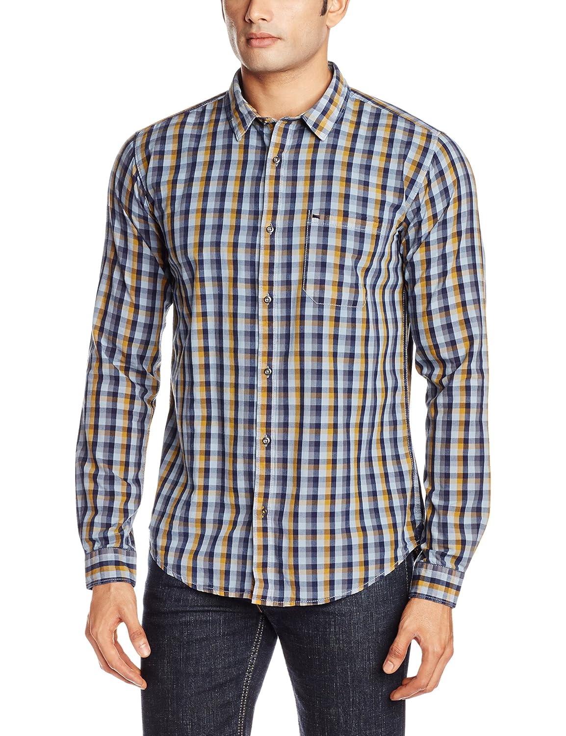 Buy BASICS Men's Casual Shirt at Amazon.in