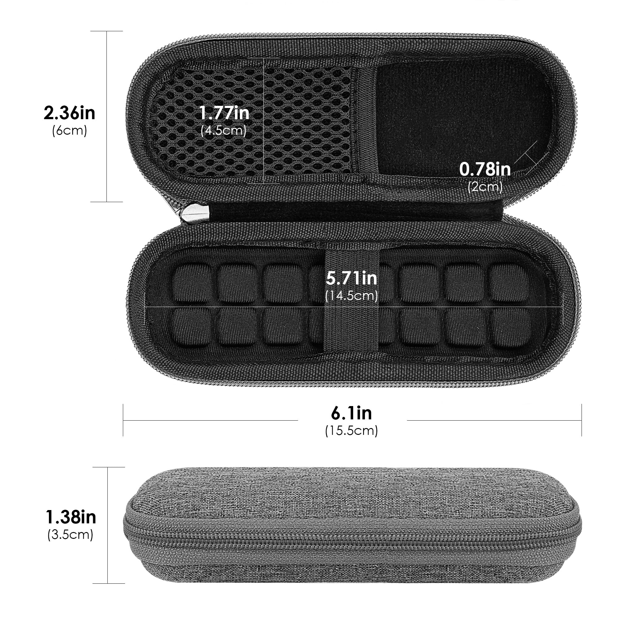 TOCCOOL Oral Thermometer Case & Digital Oral Temperature Bag, Sturdy Storage Box Compatible with Boncare/Rongfeng/iProvèn(EVA, Earthquake Protection, Only Case)