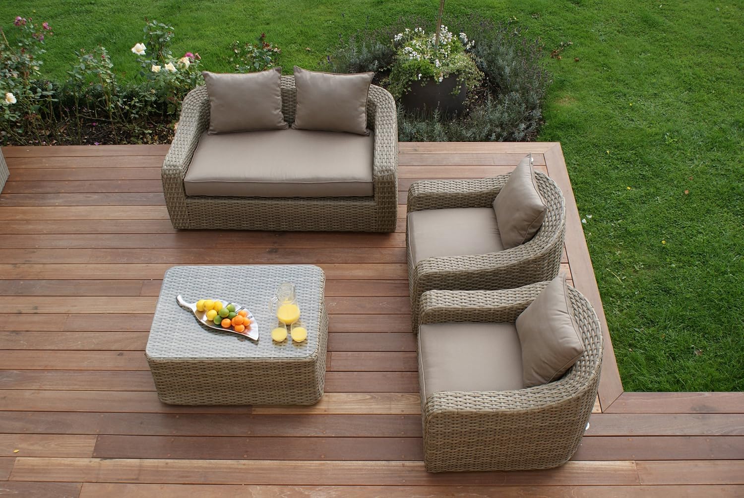 Milan Abgerundete Sofa-Set/nat-beige günstig bestellen