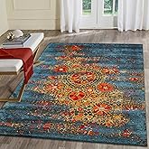 Liora Manne Marina Low Profile Durable Indoor/Outdoor Woven Rug- Suzanie Blue 2'7" x 4'3"