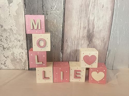 personalised baby name blocks