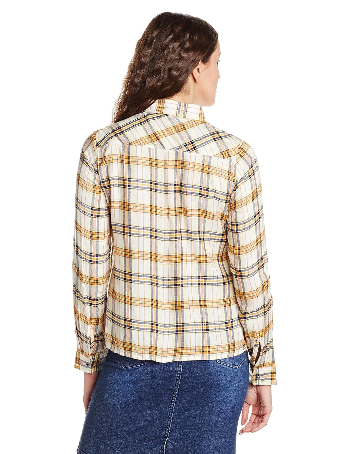 flying machine women's button down shirt