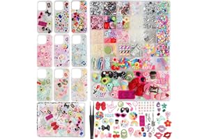 EIiovcnya 4980 Pcs Junk case Charms for Junk Cases, DIY Junk Phone case, Nail Charms, Bling Resin Rhinestone, Bows, Star, Love, Candy, Letter Beads,Beads，etc.