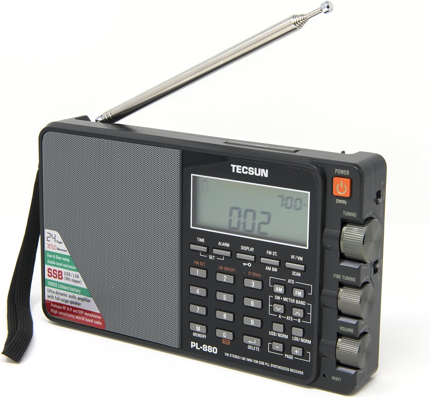 Tecsun PL880 Portable Digital PLL Dual Conversion AM/FM, Longwave & Shortwave Radio with SSB (Single Side Band) Reception: Home Audio & Theater