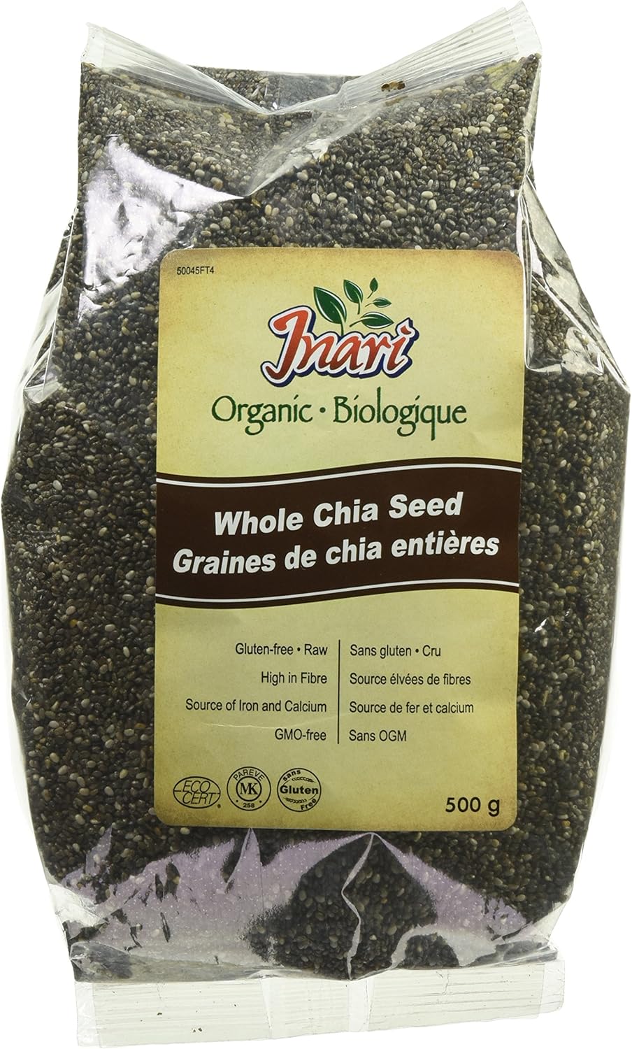 Inari Organic Black Whole Chia Seed 500g Amazon.ca Health & Personal Care