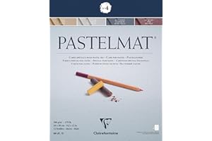 Clairefontaine 24 x 30 cm Pastelmat Glued Pad in Assorted Colours