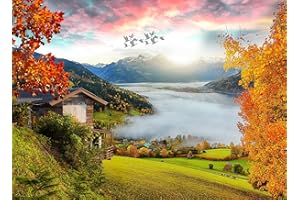 Enovoe Puzzles for Adults 1000 Pieces - Featuring Lake Zell - Challenging and Educational Masterpieces Puzzle for Kids - Large, 27 x 20 inches - Jigsaw Puzzles 1000 Pieces for Adults