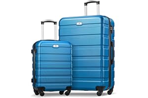 Suitour 2 Piece Luggage Sets,Hard Shell Carry on Luggage and Lightweight 28 inch Checked Luggage for Travel (20 in/28in)