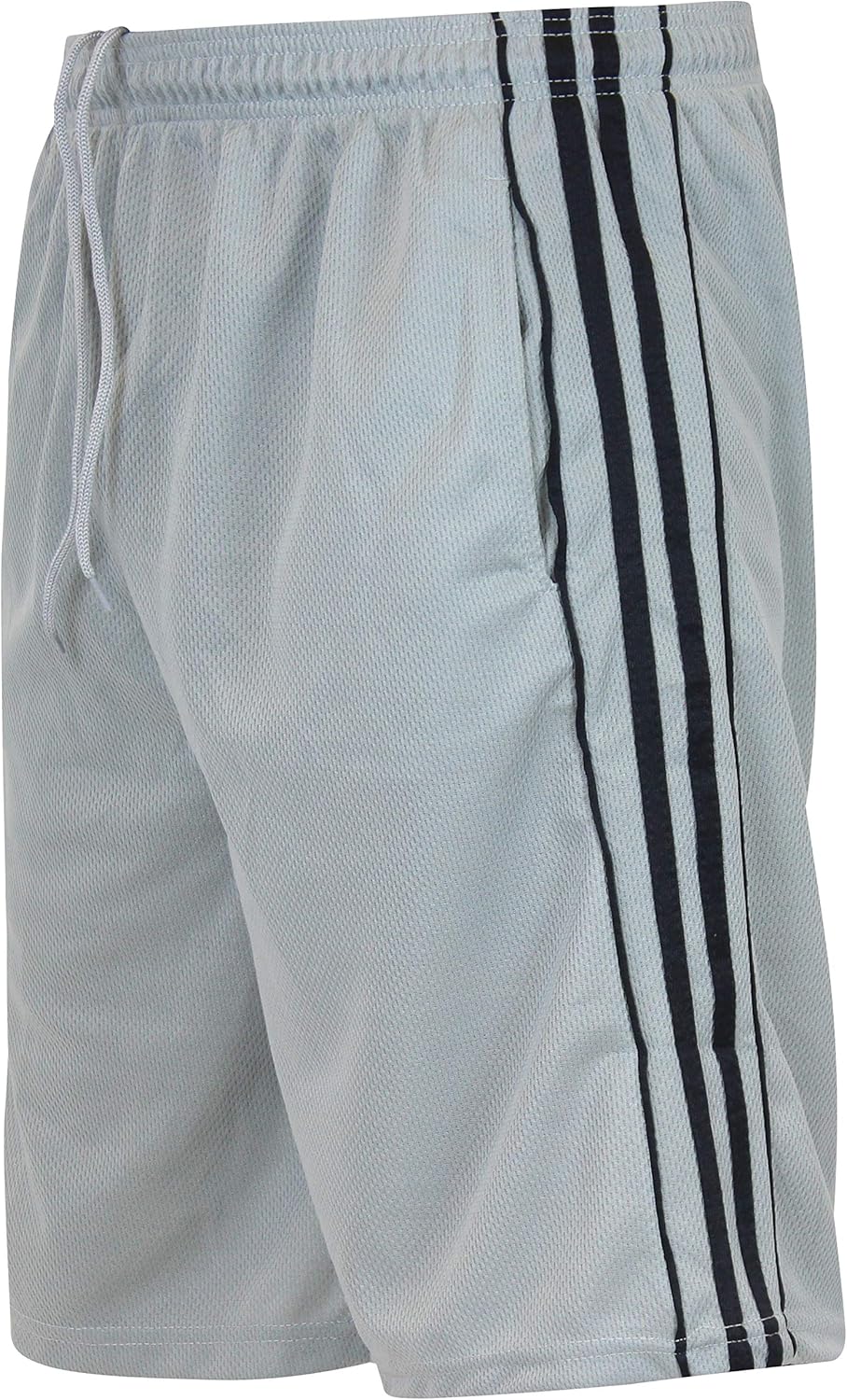 Real Essentials Boys' 5-Pack Mesh Active Athletic Performance Basketball Shorts with Pockets: Clothing