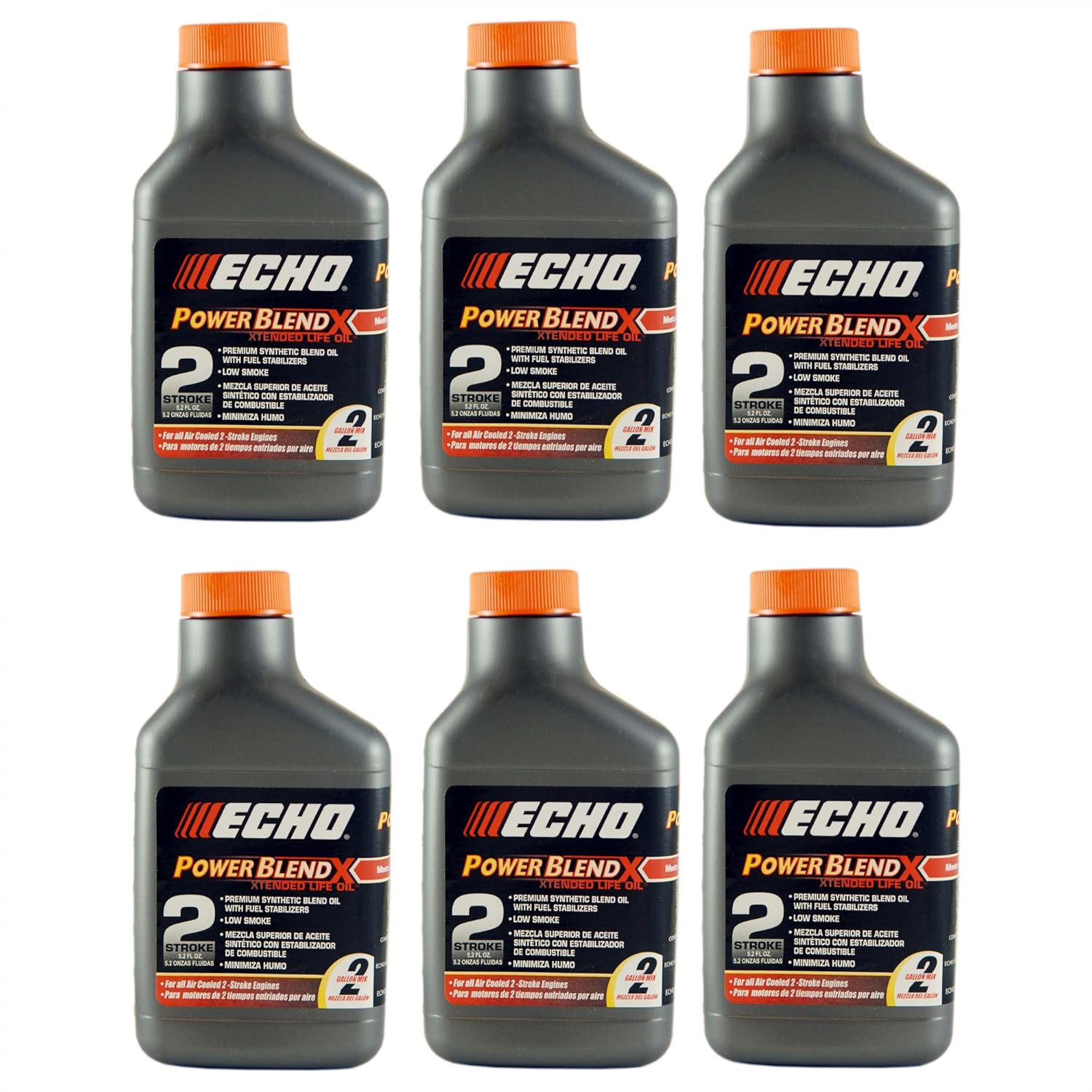Echo 6450002 PK6 2 Gallon Power Blend Oil Mix (50:1)