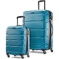 Samsonite Omni Pc Hardside Expandable Luggage with Spinner Wheels, Caribbean Blue, 2-Piece Set (20/28)