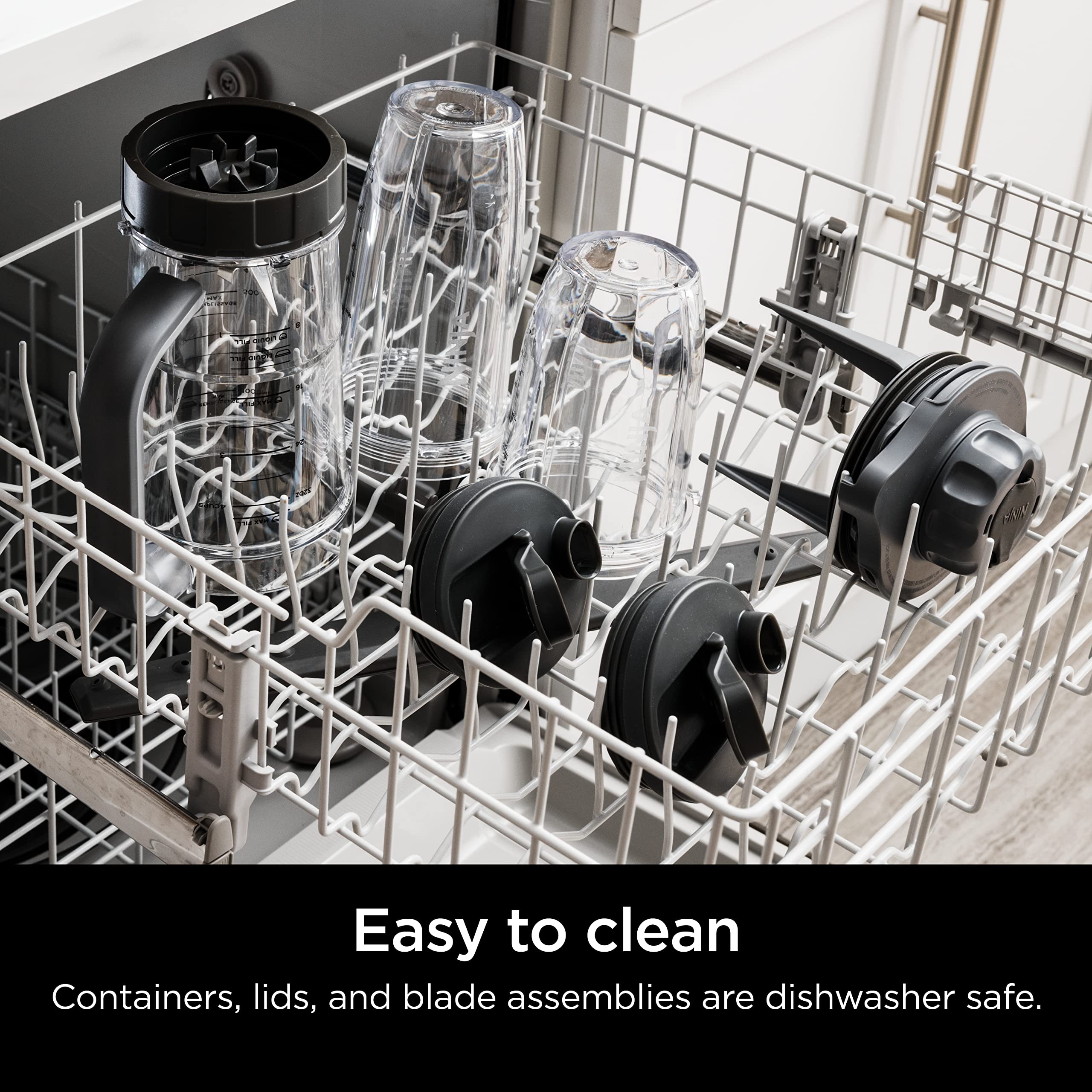 Ninja SS151 TWISTi Blender DUO, batidora y extractor de nutrientes de 1600 WP de alta velocidad* 5 funciones para batidos, productos para untar y más, smartTORQUE, 34 oz. Jarra y (2) vasos para llevar, gris