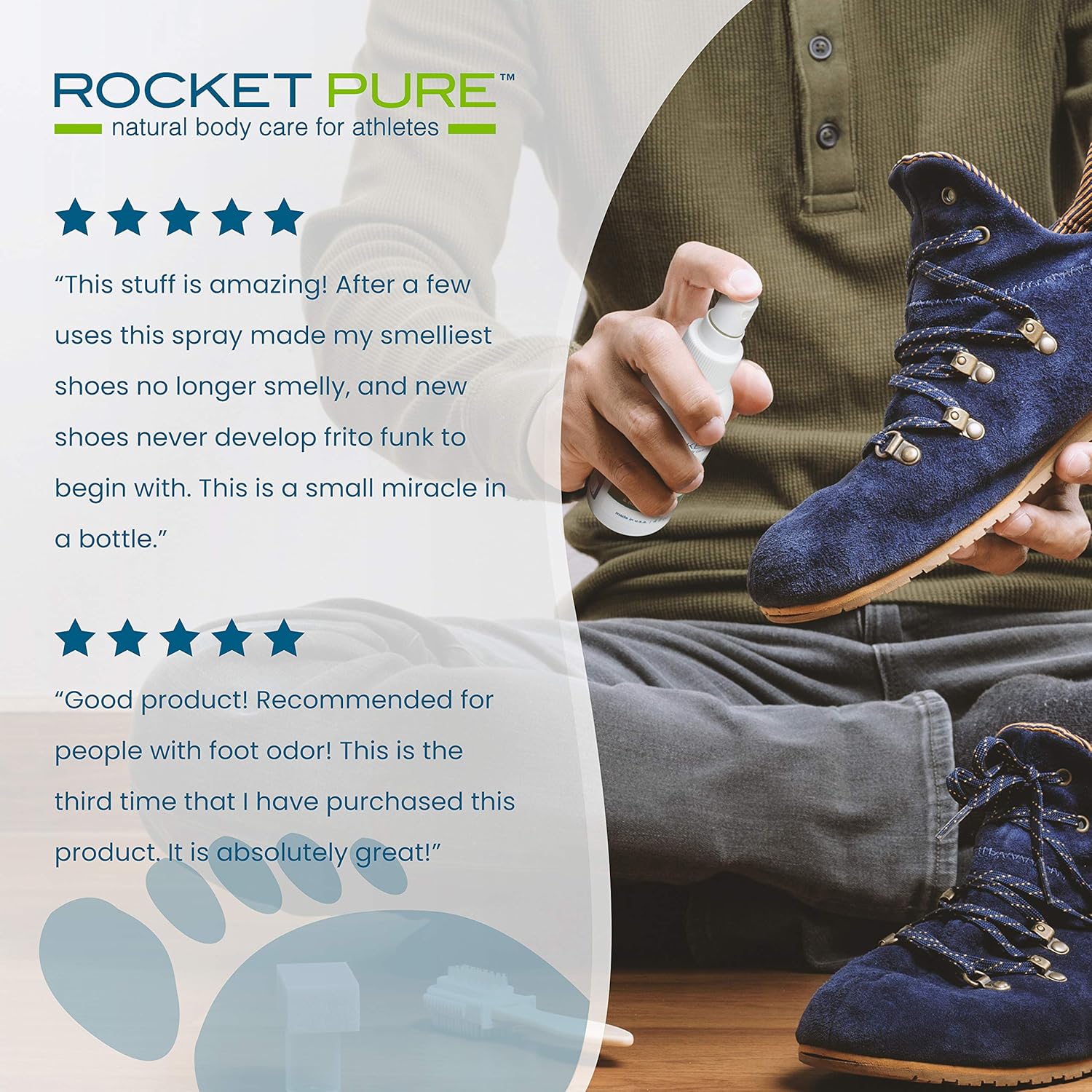 Natural Foot & Shoe Deodorizer Spray - for Feet, Shoes & Gym Gear | Odor Eliminator & Strong Smell Remover for Any Boot or Sneaker - Made with Powerful Essential Oils - Cedar: Health & Personal Care