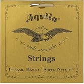 Aquila New Nylgut AQ-1B Banjo Strings - Medium Tension DBGDG Set of 5 (4th Red Series String) &ndash; Clear, Superior Tone and Stable Tuning for 5-String Banjos