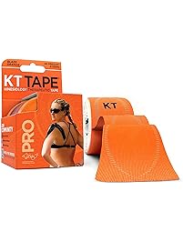 KT Tape PRO Kinesiology Sports Tape, 20 Pre cut 10 inch 100% Synthetic Strips, Water Resistant, Breathable, Pro & Olympic Choice