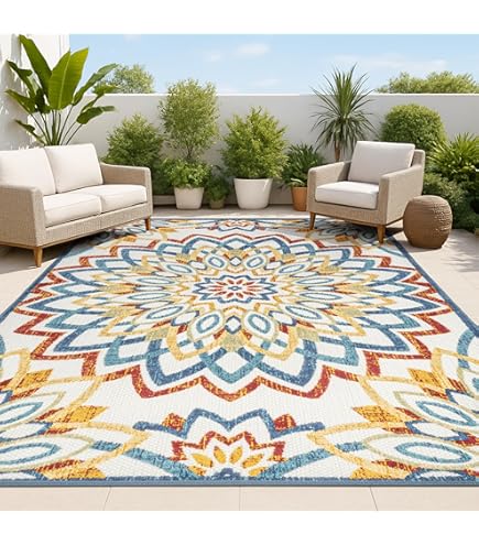 Amazon.com: nuLOOM Monique Floral Indoor/Outdoor Area Rug, 3x5