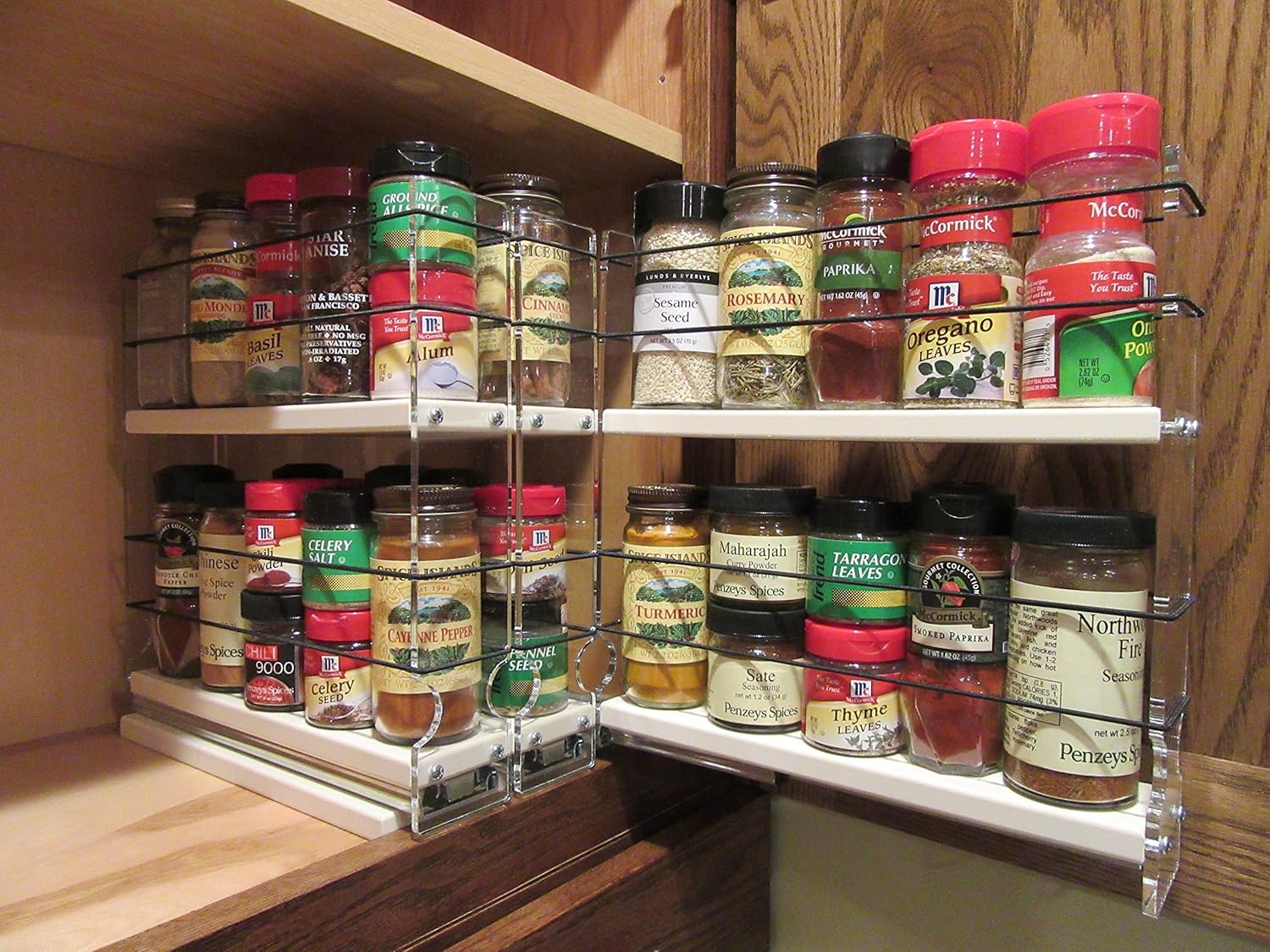 Vertical Spice 222x2x11 Dc Spice Rack Cabinet Mounted 3