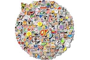 KOKLTUIS 300PCS Cool Brand Stickers, Laptop Stickers for Teens Adults, Waterproof Vinyl Stickers for Water Bottle Skateboard Computer Bike Guitar Notebook
