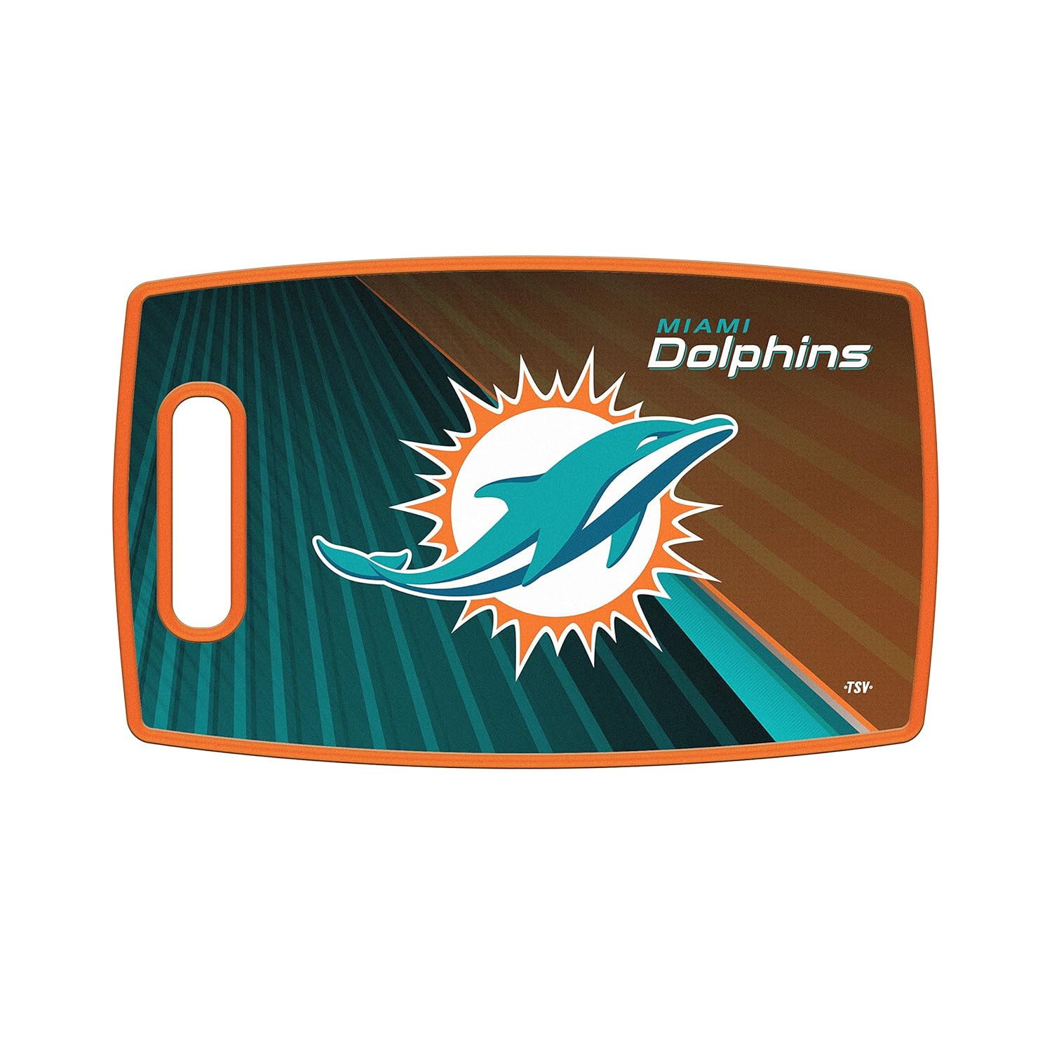 Sports Vault NFL Miami Dolphins Large Cutting Board 14.5 x 9