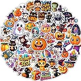 JCFIRE Halloween Stickers for Kids, 100 PCS Halloween Party Favors | 100 unique 2.3 in waterproof vinyl stickers for goodie bags, treat bags, crafts, water bottles and party favors