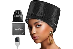 Hair Steamer For Natural Hair Home Use w/10-level Heats Up Quickly, Heat Cap For Deep Conditioning - Thermal Heat Cap For Bla