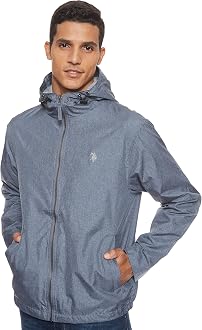 U.S. Polo Assn. Men's Solid Windbreaker 