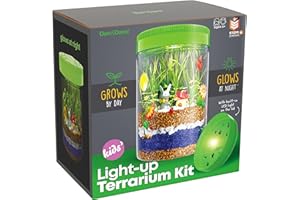Light-Up Terrarium Kit for Kids - STEM Science Kits - Birthday & Easter Gift for Kids - Educational DIY Toy for Boys & Girls 