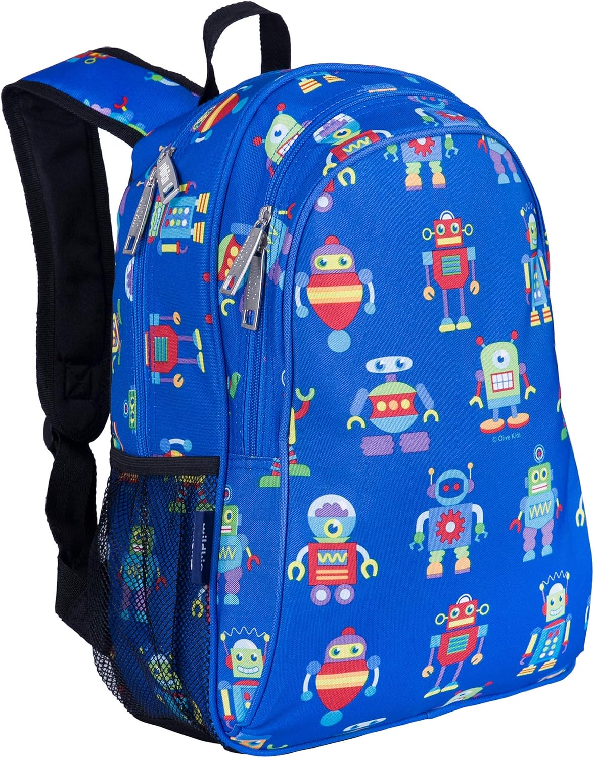 Wildkin Children's Backpack with Side Pocket Robots Backpack, 41 cm