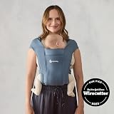 Ergobaby Embrace Baby Carrier for Newborns Oxford Blue Ergonomic Head Support view 3