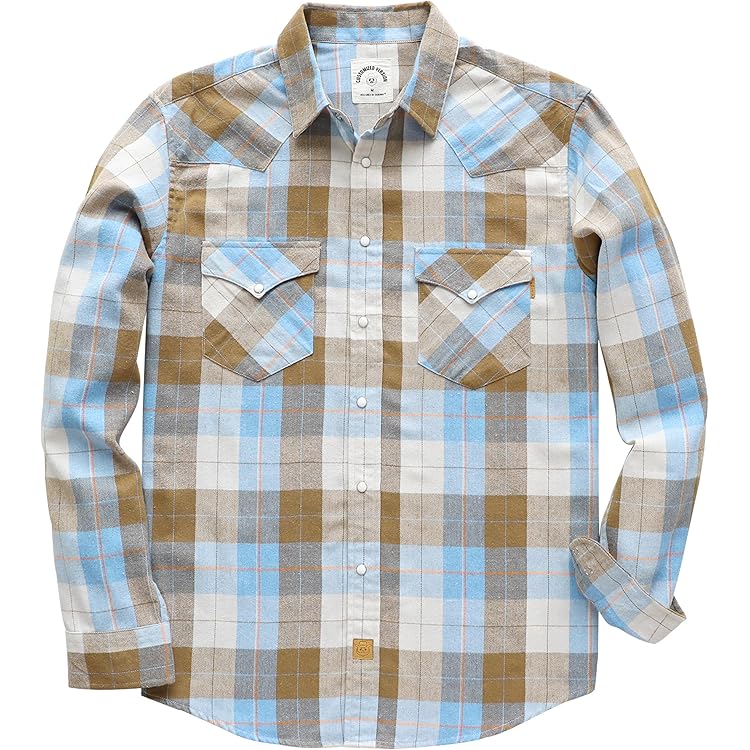 Amazon.com: Men's Kc Striped Long Sleeve Pearl Snap Western