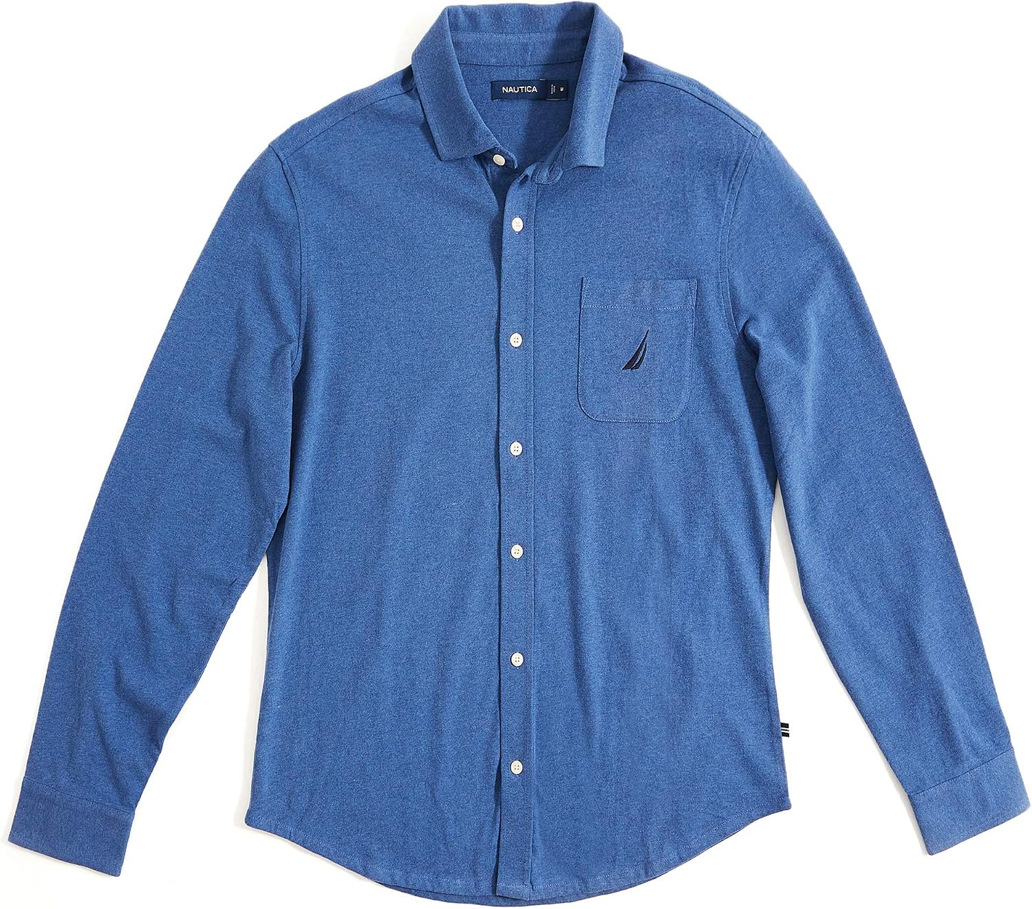 Chemise à Carreaux Nautica Homme Taille S (8) - Manches Longues Mélange Coton - Occasion Très Bon état