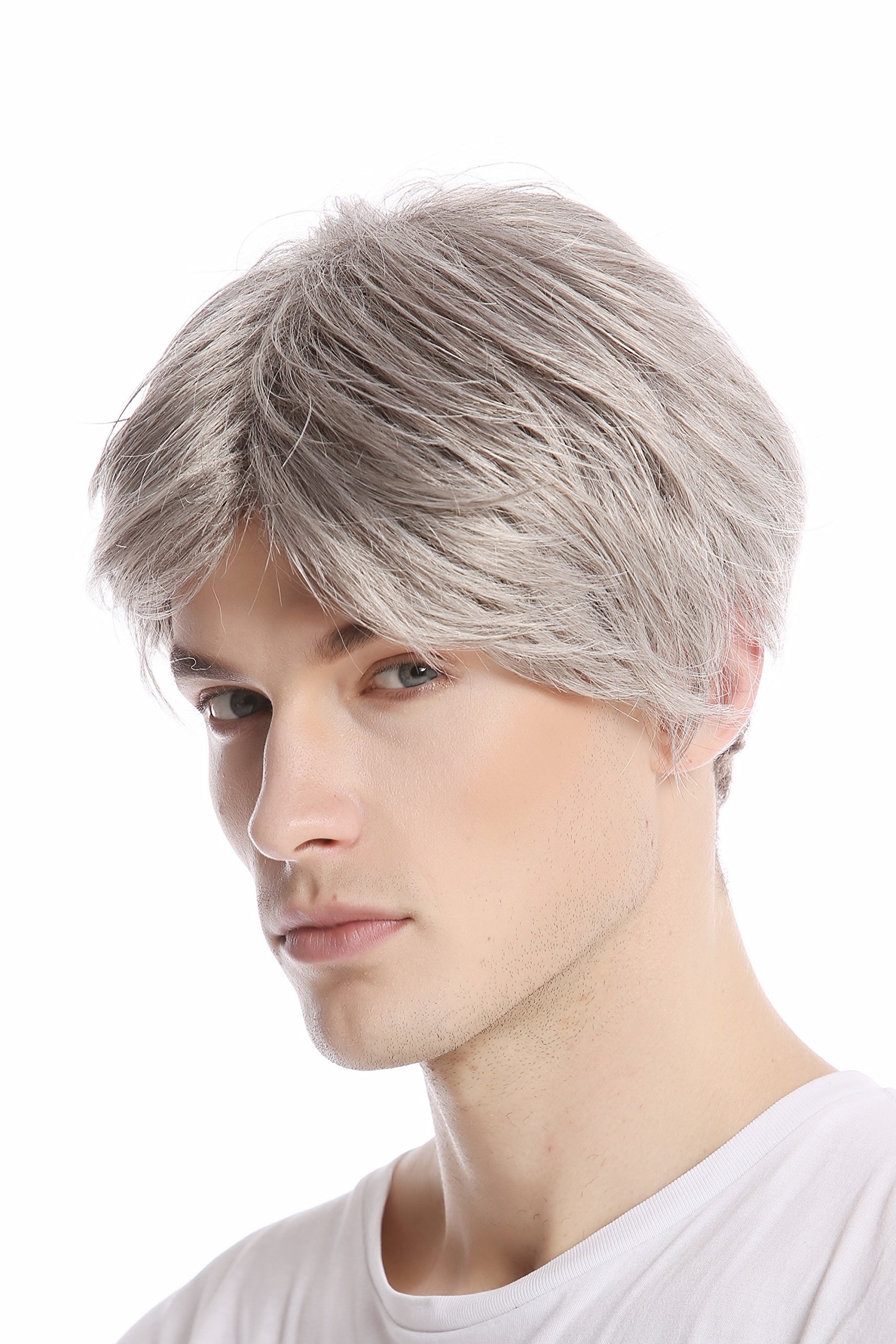 WIG ME UP - GFW967-51 Men Gents Wig short middle parting casual youthful modern look light grey gray