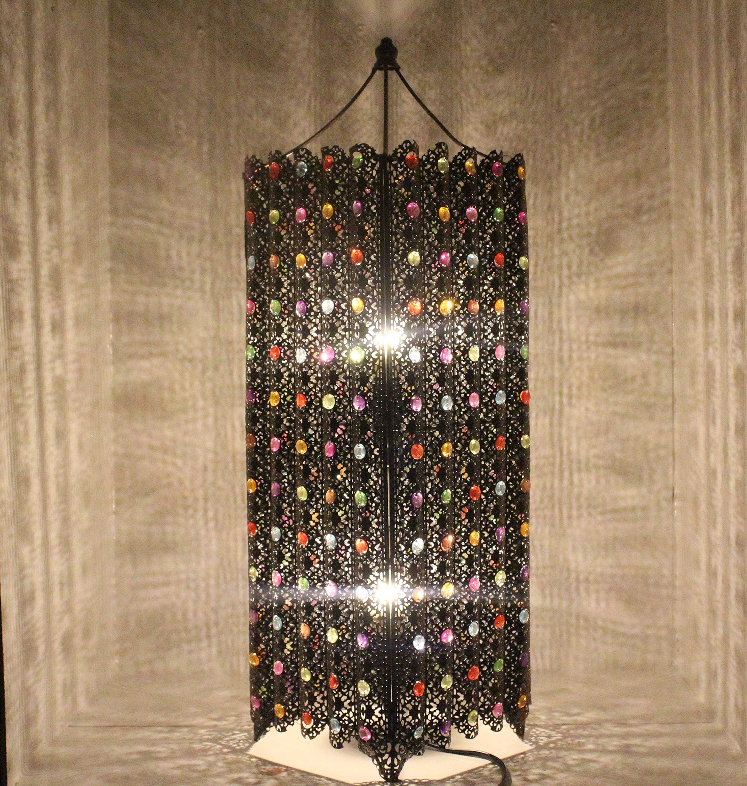 Inspired Styles DOT Spike Table Lamp or Small Floor Lamp