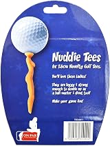 Second Chance Nuddie Novelty Golf Tees Six Pack Ball Marker Divot Tool view 2
