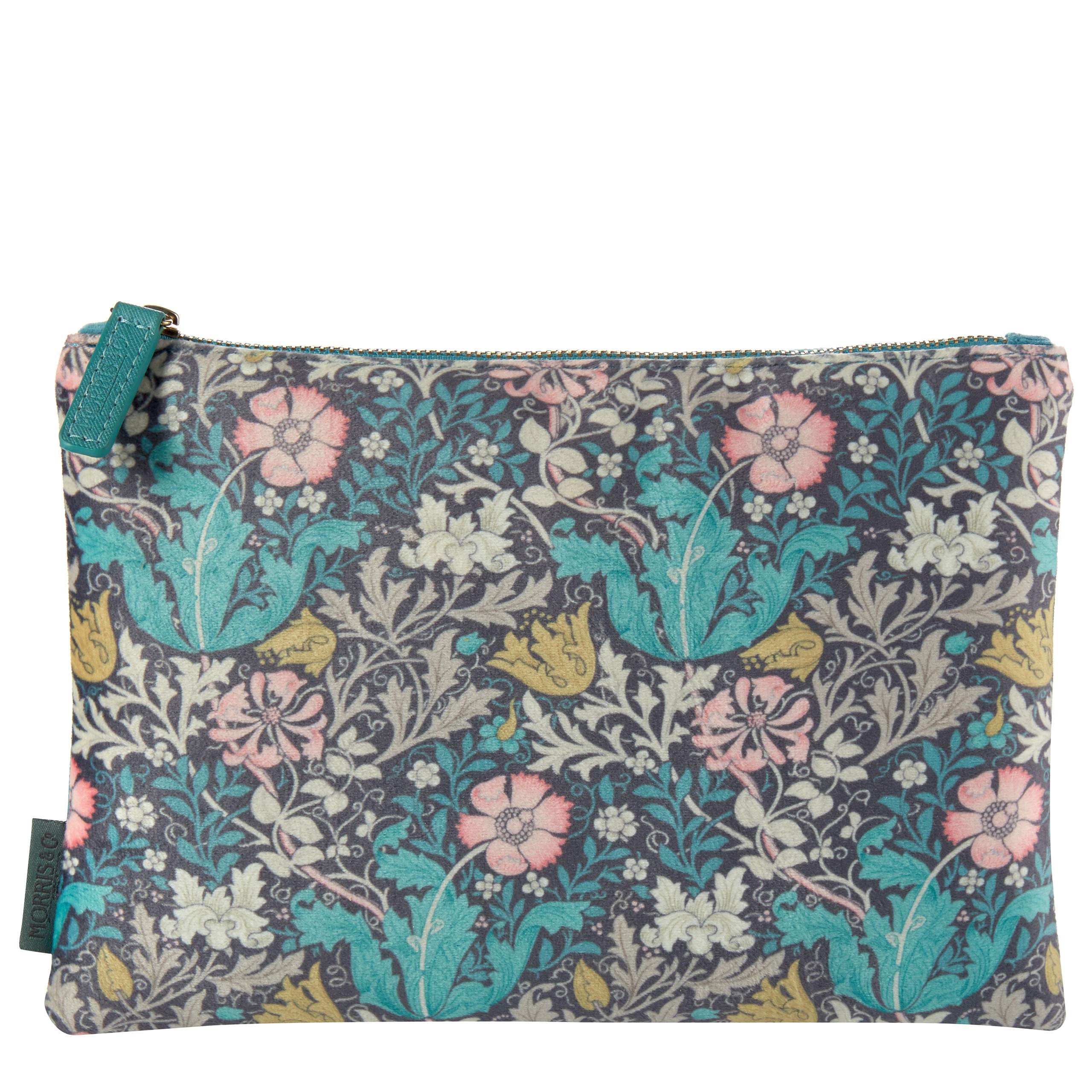 Morris & Co. Beauty Pink Clay and Honeysuckle Velvet Clutch, FG9017