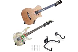 WESOLO Guitar Wall Mount Slatwall Horizontal Guitar Wall Hanger Holder Bass Rack Hook