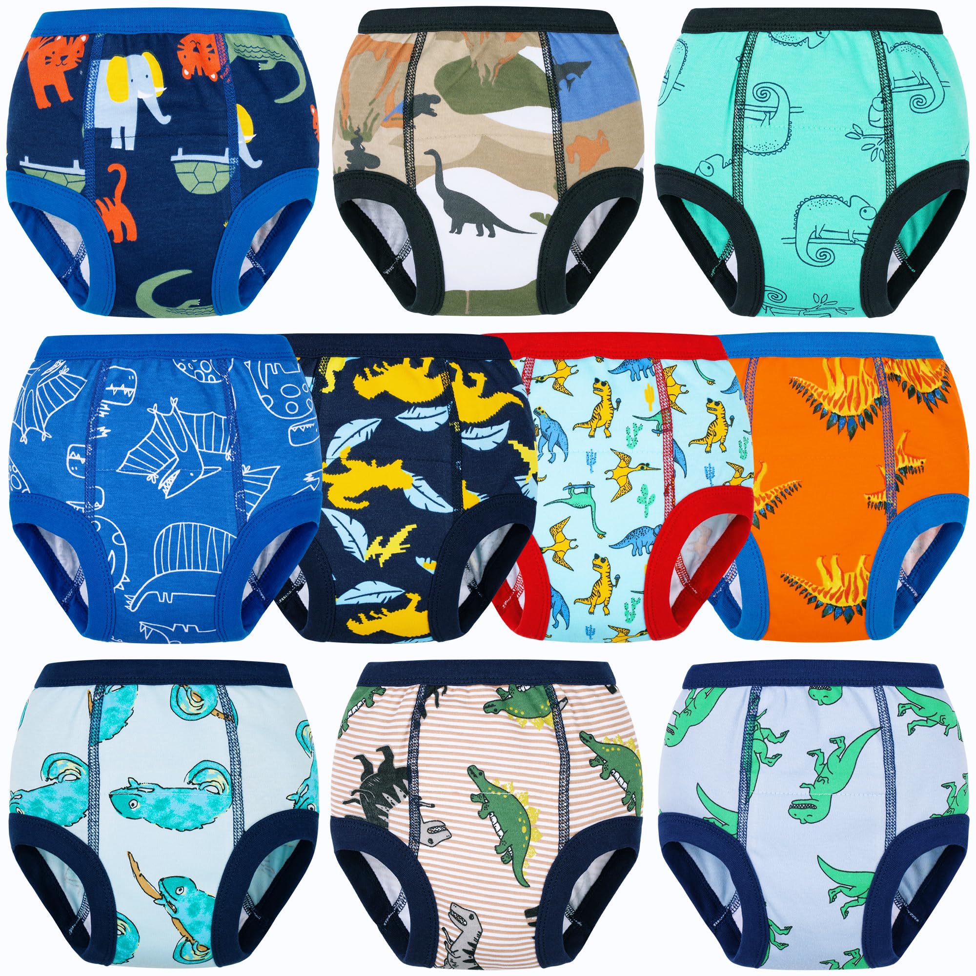 Photo 1 of BIG ELEPHANT 10-Packs Training Underwear Absorbent Toddler Potty Trained Pants for Boys and Girls, 7-8Y