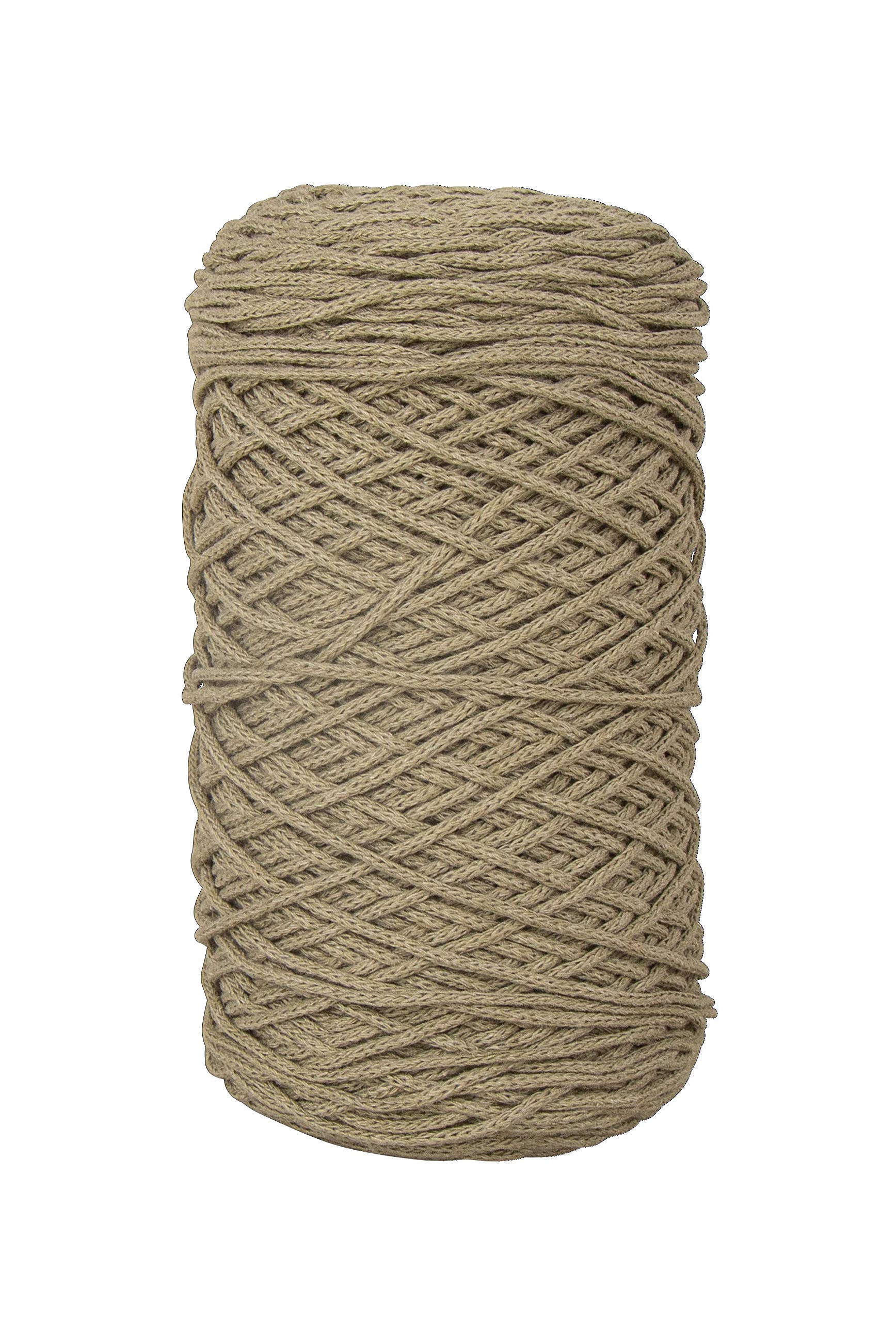Rayher Braidy Recycling Yarn for Craft, Floristry and Decorations, 2 mm, approx. 250 m, reed green, 42009503 — image 1