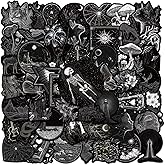 50Pcs Black Anime Stickers Pack, Waterproof Cool Graffiti Decals for Laptop, Skateboard, Journal, Scrapbooking, Water Bottle, Hydro Flask, Computer