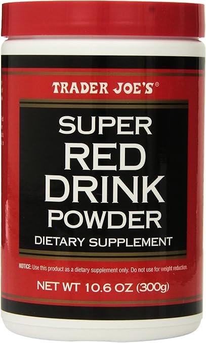 Amazon Com Trader Joe S Super Red Drink Powder Antioxidant Dietary Supplement 10 6oz 300g Health Personal Care