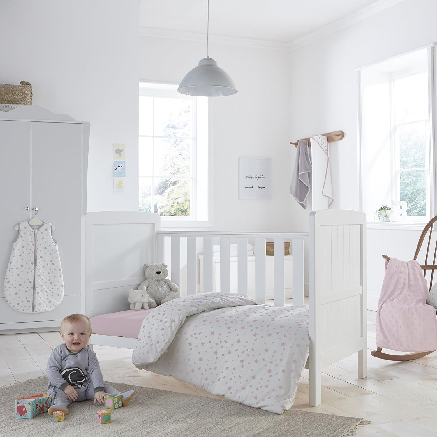 Silentnight Safe Nights Cot Bed Duvet Set, Breathable 100% Cotton Jersey, Super Soft Kind to Skin - Image 3