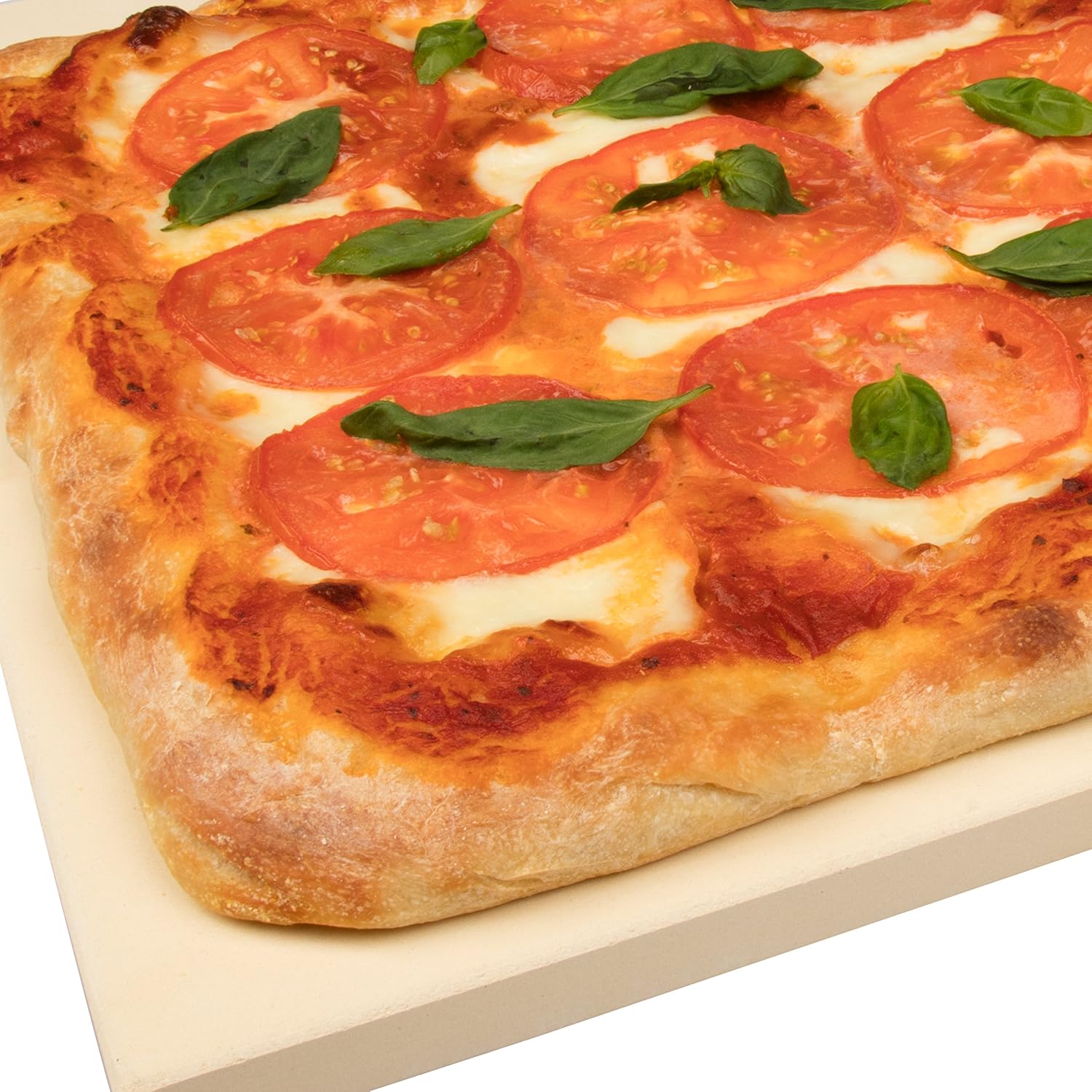 CucinaPro Pizza Stone for Oven, Grill, BBQ- Rectangular Pizza Baking Stone- XL 16" x 14" Pan for Perfect Crispy Crust- Extra Thick 5/8": Large Square Pizza Stone For Oven: Kitchen & Dining