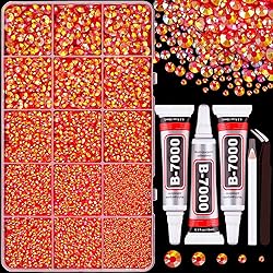 16000Pcs Resin Jelly Red AB Rhinestones for
