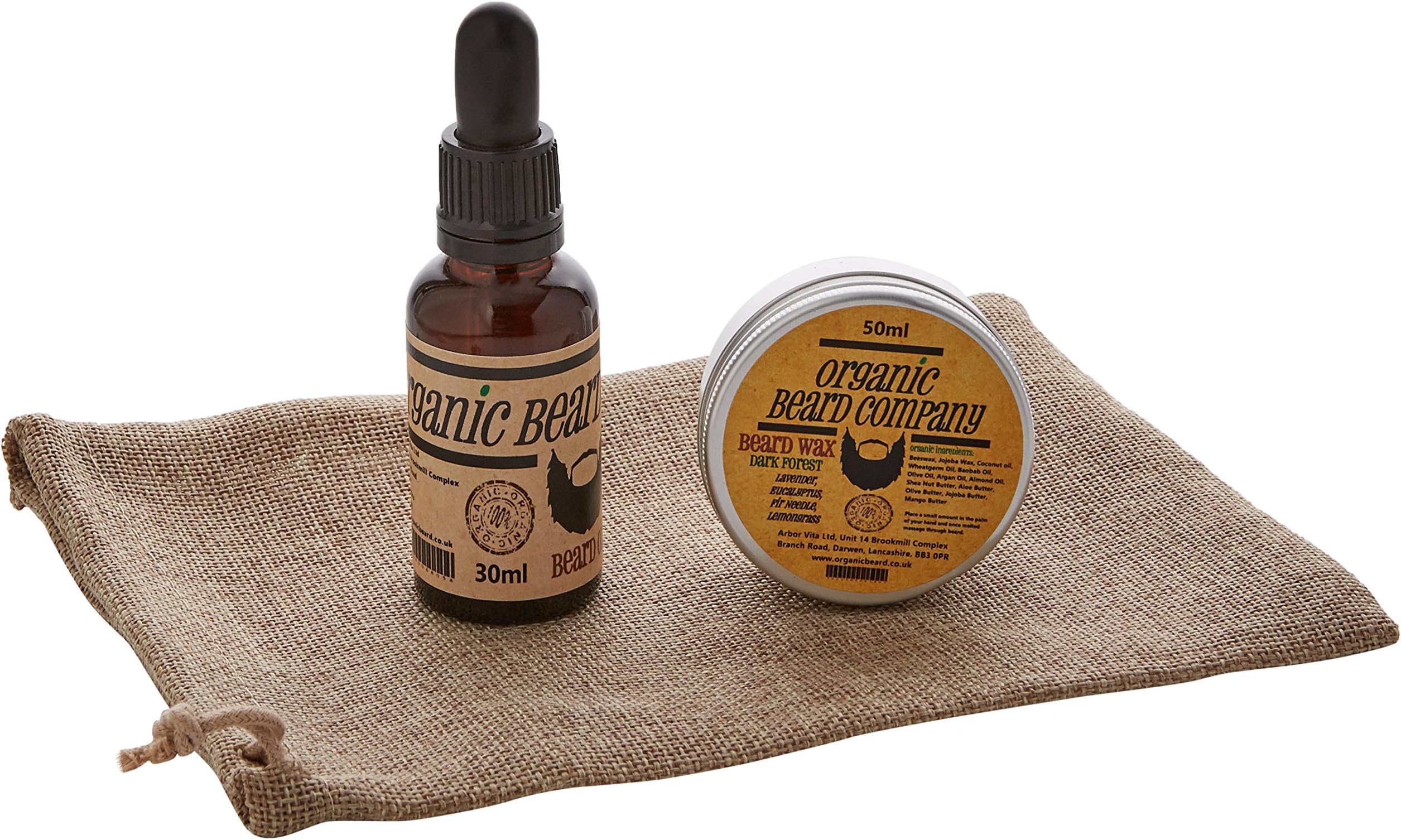 Organic Beard Pack Dark Forest Oil 30 ml/Beard Wax 50 ml