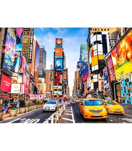 Amazon.com: Wonder Forge Times Square New York 1000 Piece Jigsaw