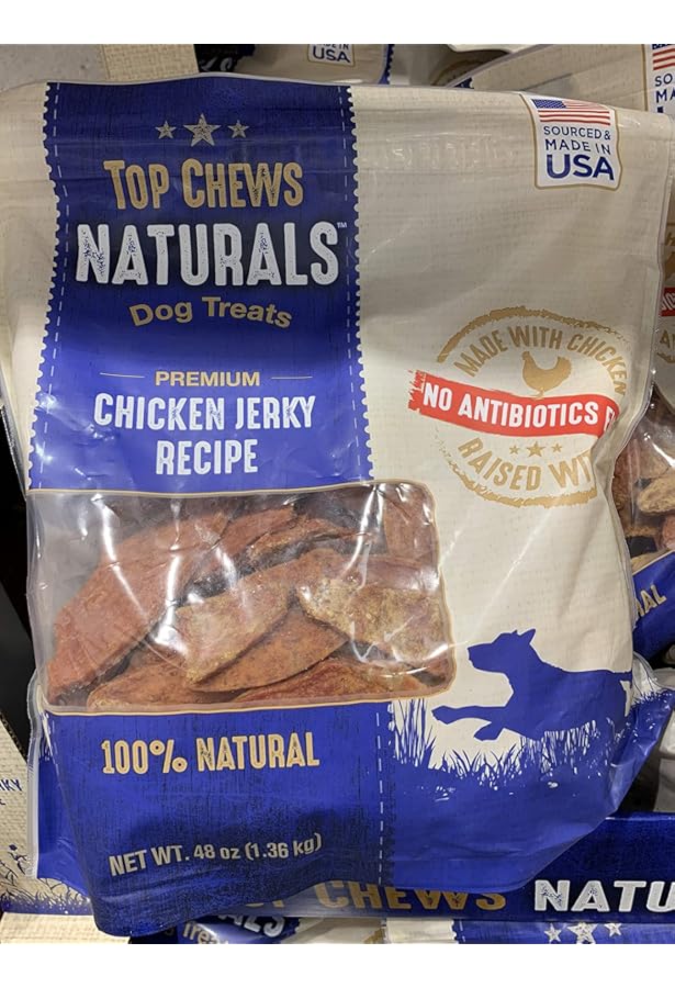 dog chews chicken