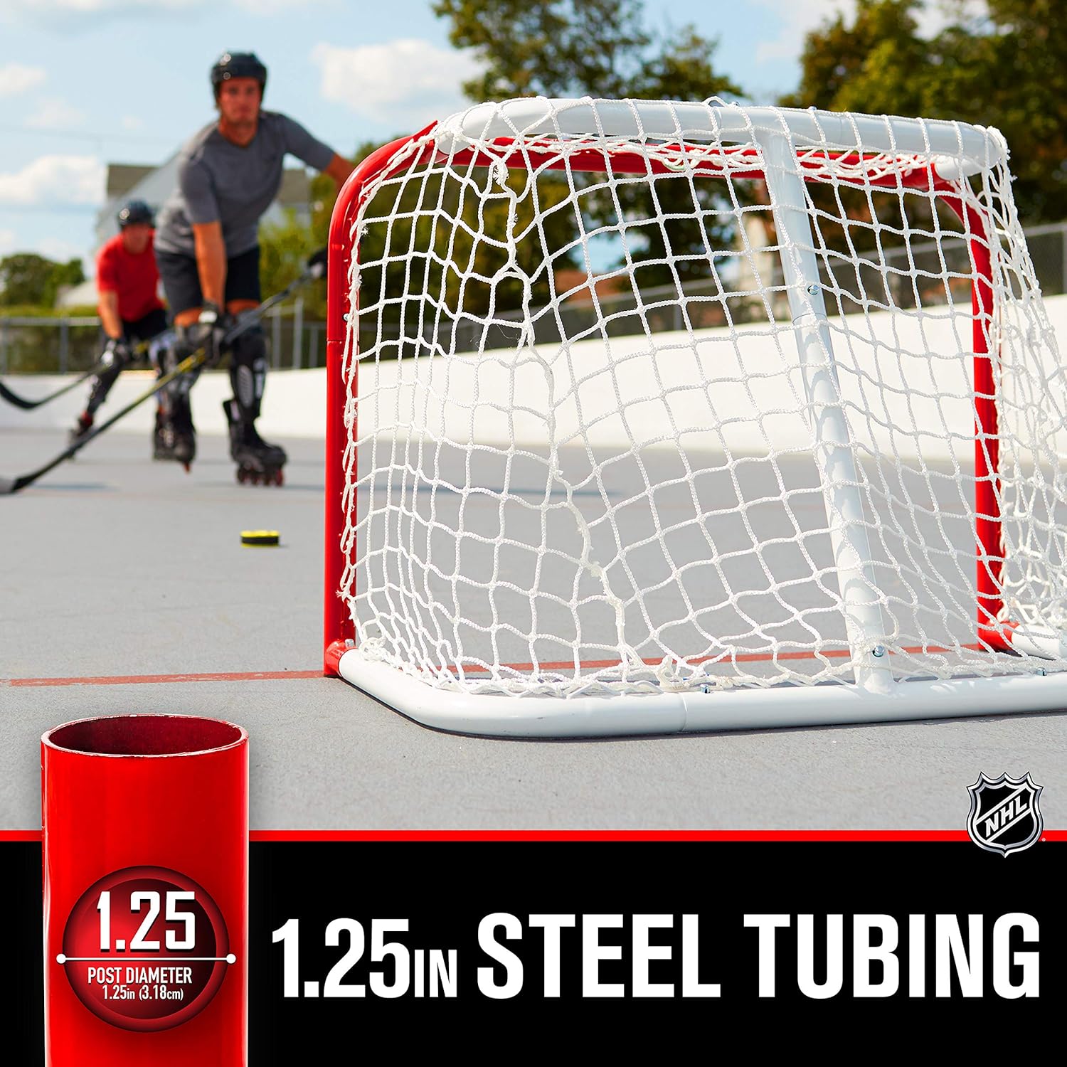 Franklin Sports NHL Steel Street Hockey Goal - Kids Street Hockey Net - 28" x 20" - Perfect for Skill Training : Hockey Nets : Sports & Outdoors