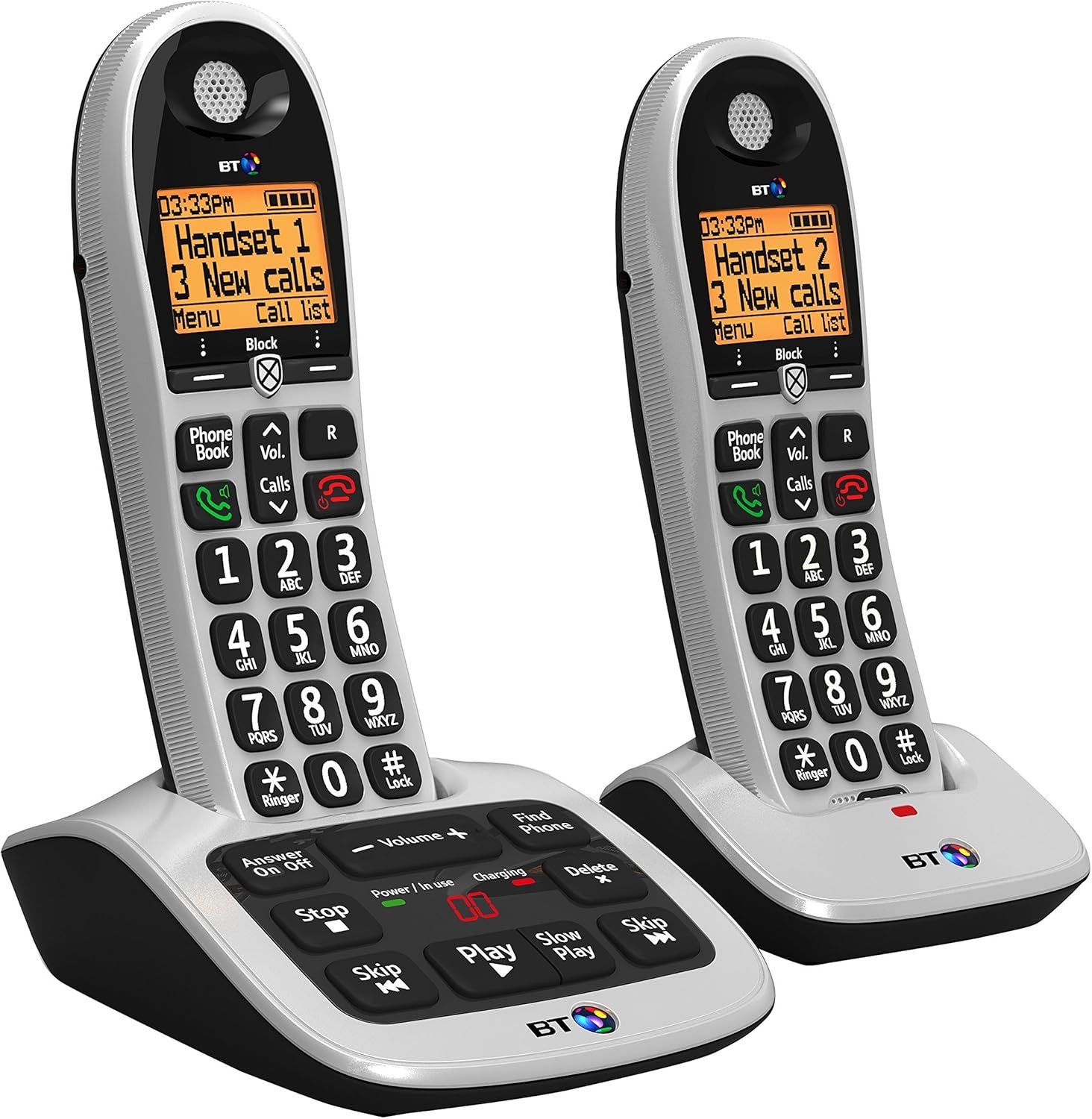 BT 4600 Twin Big Button Digital Cordless Answerphone Amazon.co.uk