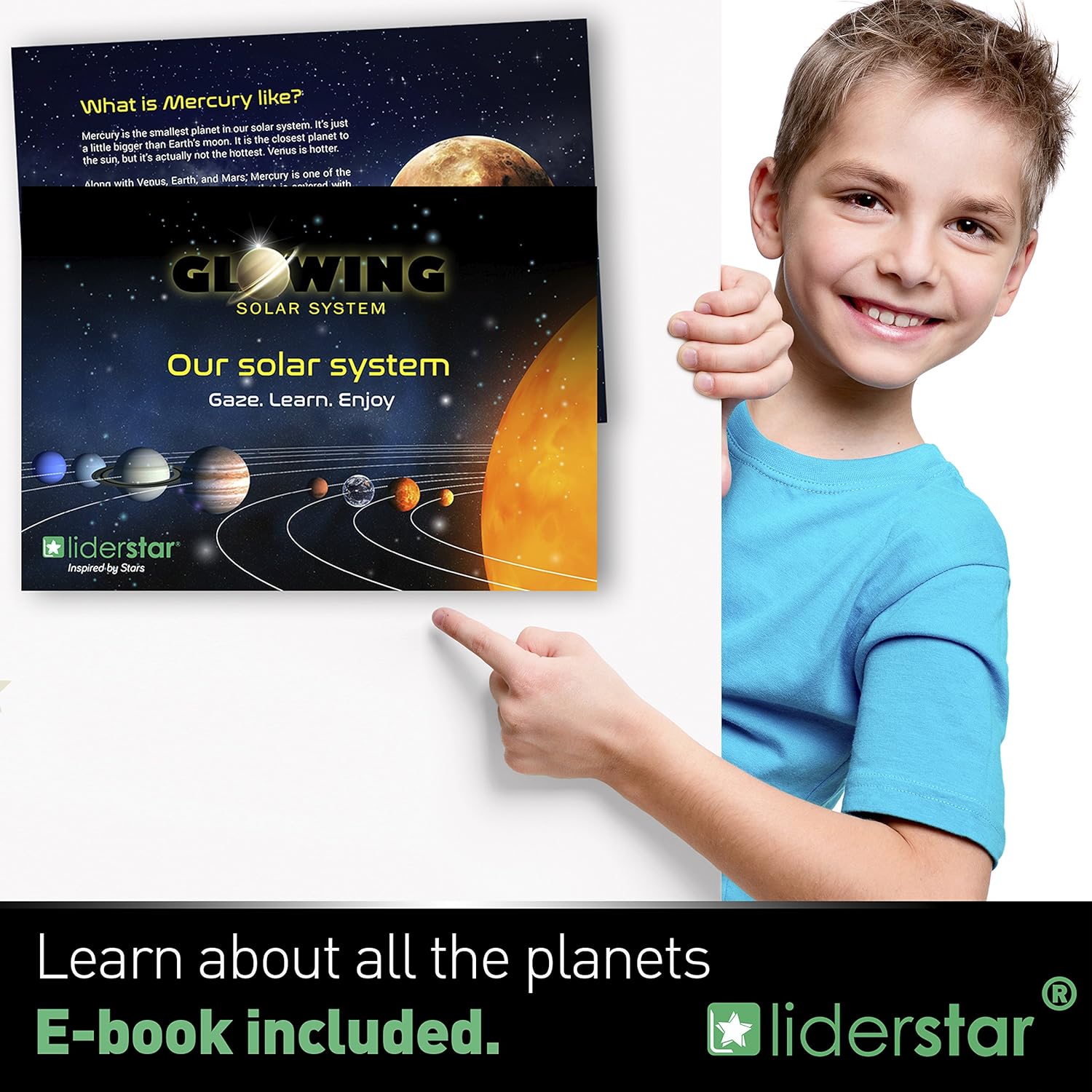 Glow in The Dark Stars and Planets, Bright Solar System Wall Stickers -Glowing Ceiling Decals for Kids Bedroom Any Room,Shining Space Decoration, Birthday Christmas Gift for Boys and Girls: Home Improvement