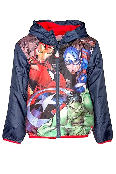 Marvel Avengers Jungen Jacke Parka Regenmantel